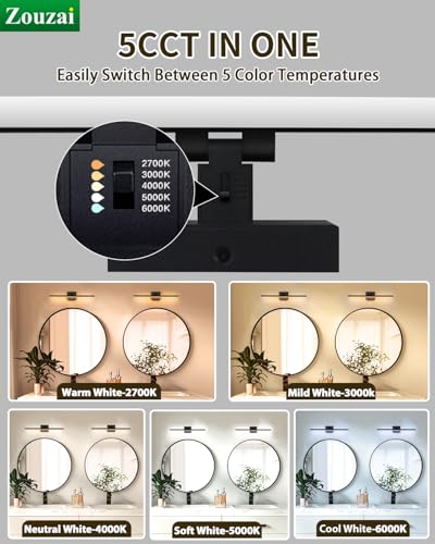 24 inch Modern Bathroom Vanity Lighting Fixtures Over Mirror