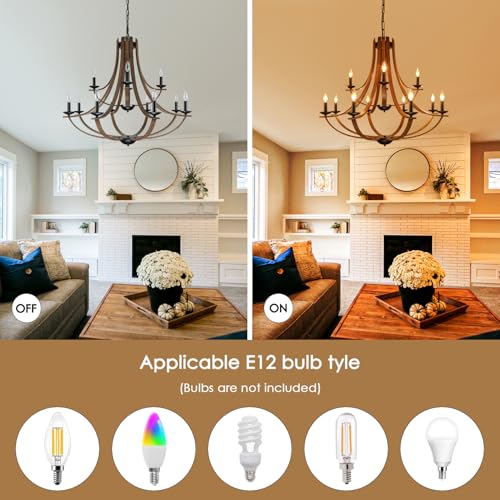 Farmhouse Chandeliers for Dining Room Light Fixture