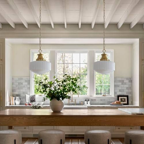 Milk Glass Pendant Light