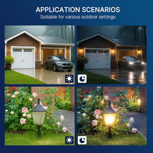 Dusk to Dawn Outdoor Sensor ST19 LED Light Bulb (2 Count)