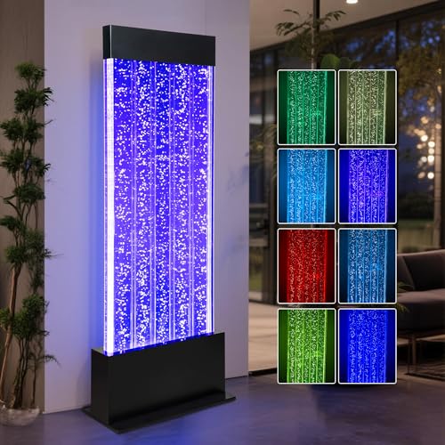 47" Indoor LED Bubble Wall Water Fountain