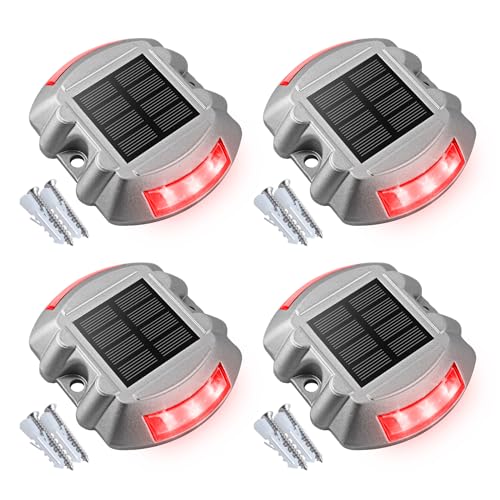 Solar Deck Driveway Dock Lights (4 Count)