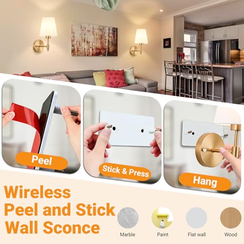Battery Operated Wall Sconce
