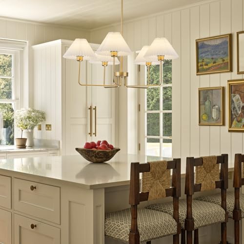 33.4” Gold Chandelier (5 Count)