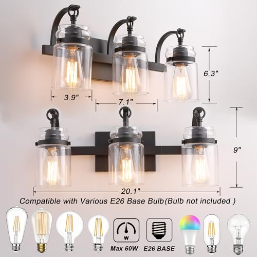 3 Light Bathroom Vanity Light