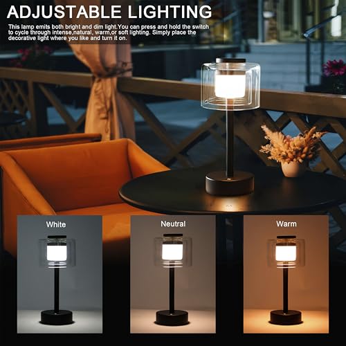 Industrial Touch Control Table Lamp 11"H 3