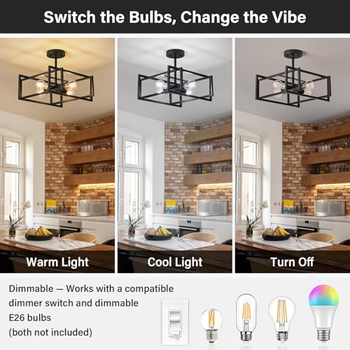 Black Ceiling Light