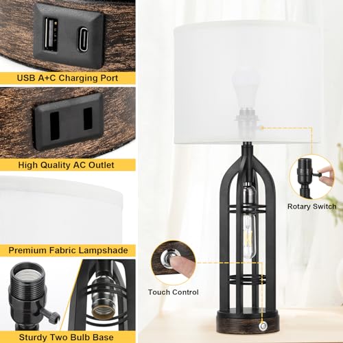 Table Lamps for Living Room (2 Count)