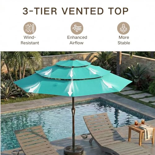 10ft 3 Tier Patio Umbrella