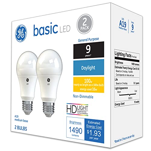 Basic LED Light Bulbs (2 Count)