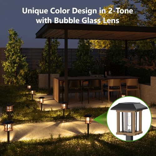 Solar Pathway Lights Outdoor 4 Pack (4 Count)