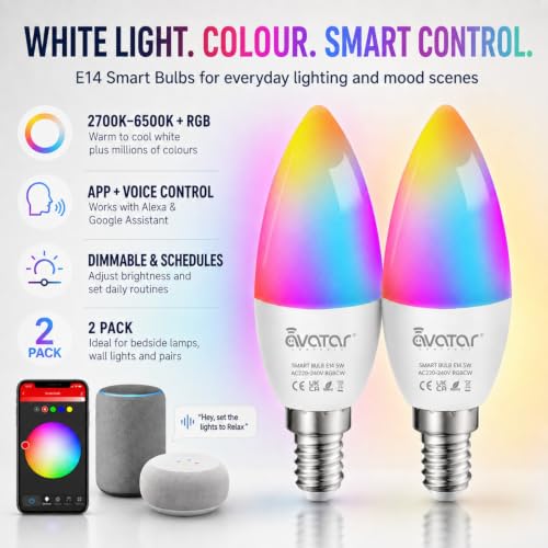 Smart Light Bulbs (2 Count)