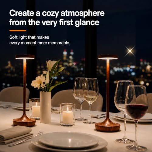 2 Pack Cordless Table Lamps