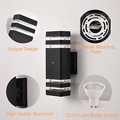 4 Pack Dusk to Dawn Outdoor Wall Lights (4 Count)