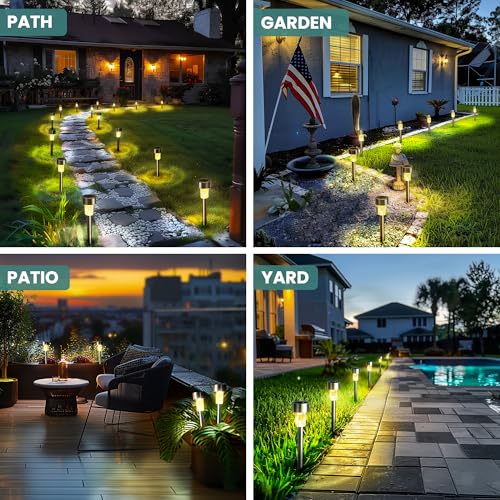 24 Pack Solar Lights Outdoor Waterproof (24 Count)