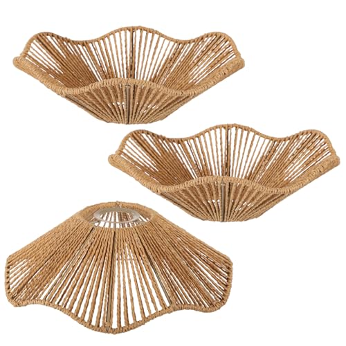 3PCS Rattan Lamp Shade (3 Count)