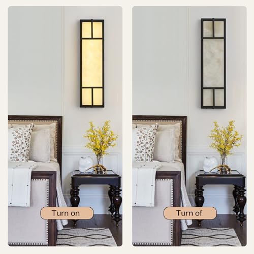 15.7inch Alabaster Wall Sconces Set of Two