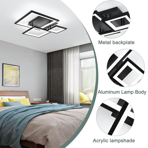 Modern Black Led Ceiling Light 3