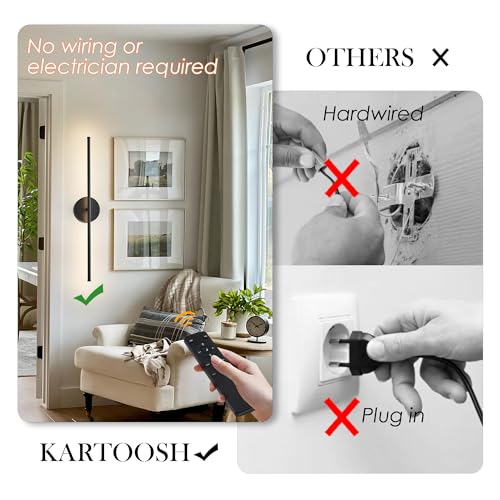 Removable Battery Operated Wall Sconces Set of Two (2 Count)
