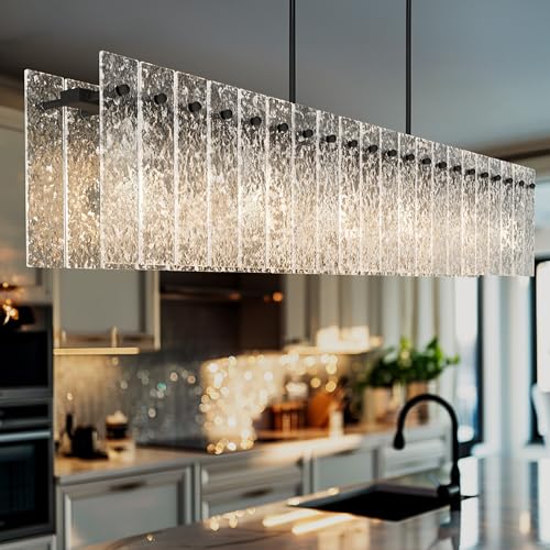 Modern Black Rectangle Chandelier