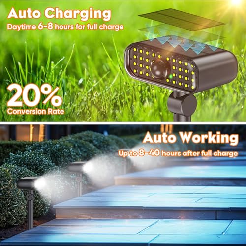 Solar Spot Lights Outdoor (2 Count)