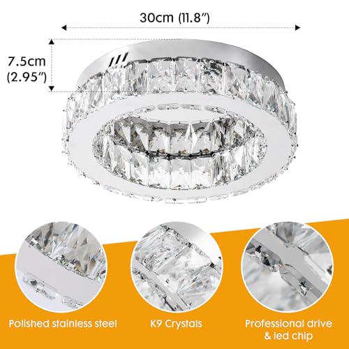 Modern Crystal LED Ceiling Light