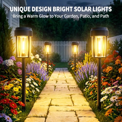 Solar Pathway Lights Outdoor (10 Count)