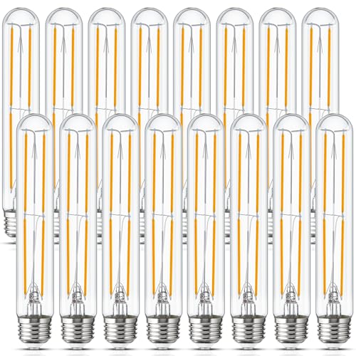 Tubular Light Bulb 7.3 Inch Dimmable T10 LED E26 6W 60 Watts Edison Bulbs