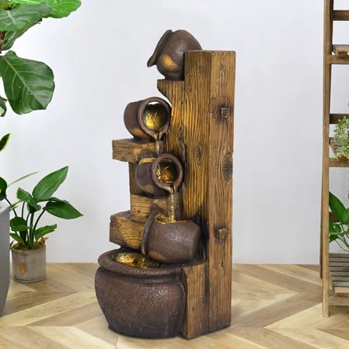 5 Tiers Garden Fountains Outdoor W