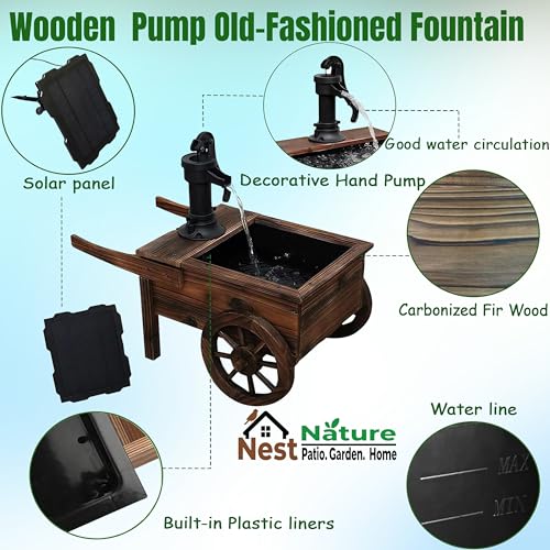 NestNature Solar Water Fountain