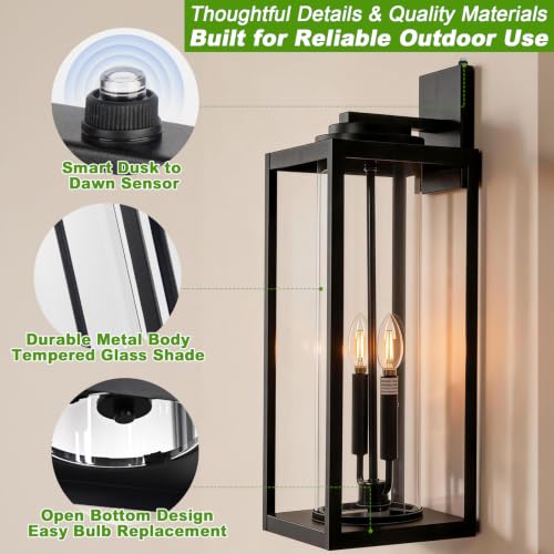 Extra Large 24 Inch Outdoor Wall Lights (2 Count)