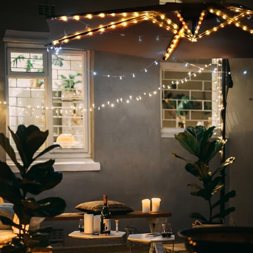 Patio Umbrella String Lights