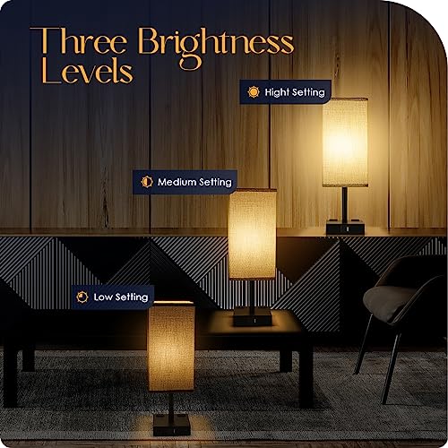 Bedside Table Lamps Set of 2 (2 Count)