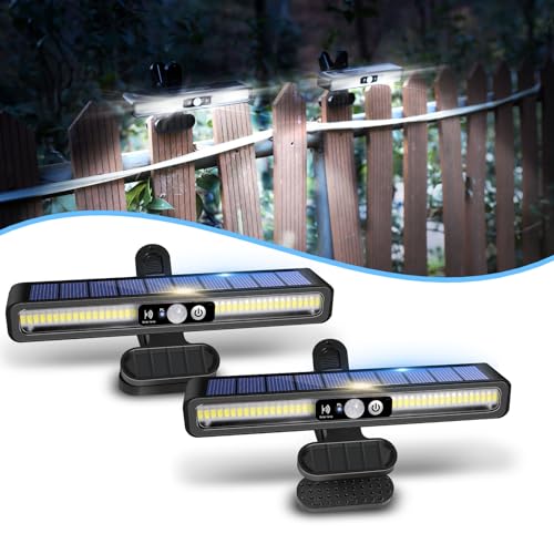 Clip On Solar Lights Outdoor with PIR Motion Sensor (2 Count)