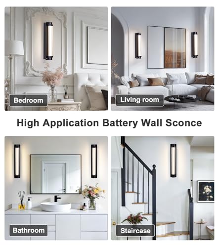 Set of 2 Modern Black Wall Sconces (2 Count)
