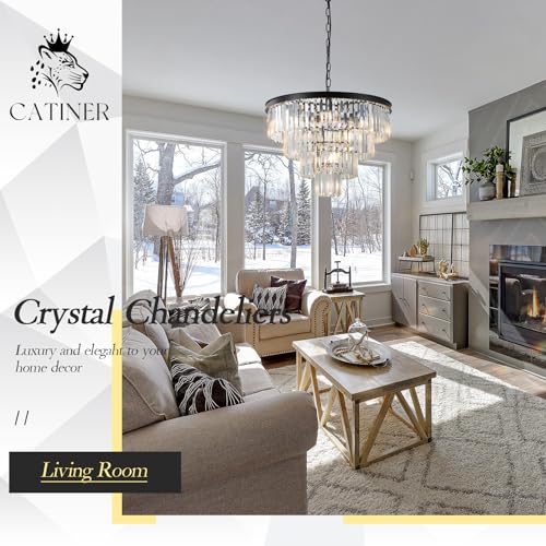 24" Modern Crystal Chandeliers