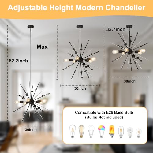 Modern Black Chandelier