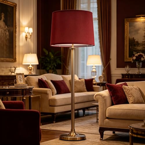 Burgundy Lamp Shade Set of 1