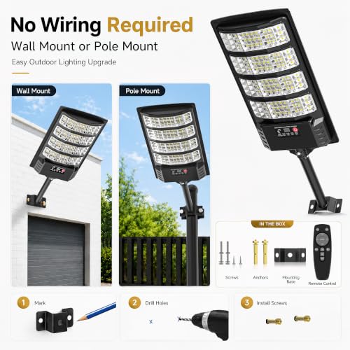 Solar Security Lights Outdoor (2 Count)