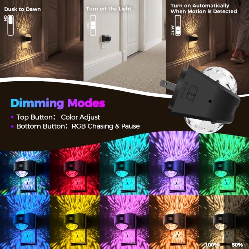 Motion Sensor Night Light Projector