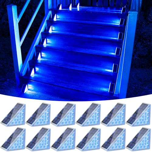 Solar Stair Lights 12 Pack (12 Count)