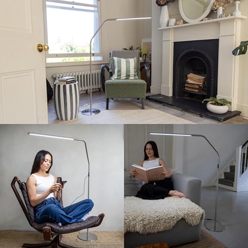 Slimline 4™ LED Floor Lamp in Brushed Steel