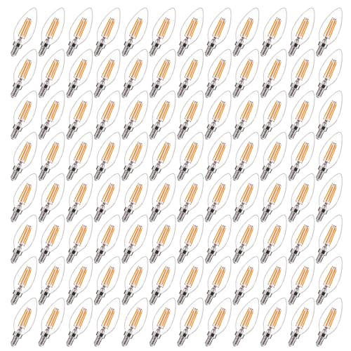 96 Pack LED Candelabra Bulbs 60W Equivalent (96 Count)