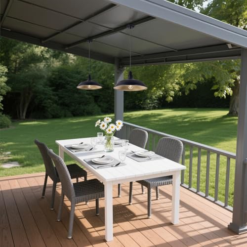 Farmhouse Pendant Light with 16 Inch Dome for Outdoor and Indoor Use