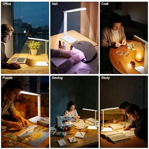 LED Portable Bright Rechargeable Desk Lamp
