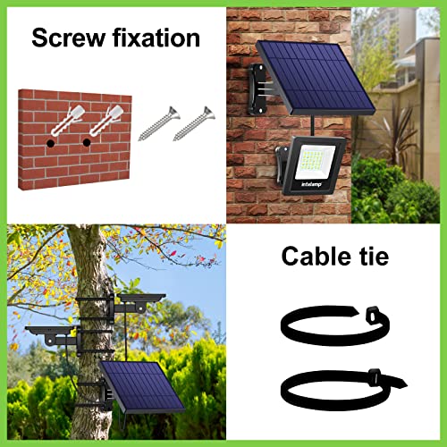 4400mAh Solar Flood Lights 1 Pack Outdoor Solar Security Light