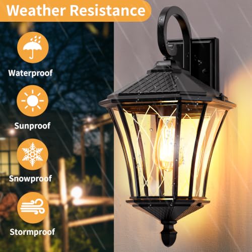 19" Large Outdoor Wall Lights (2 Count)