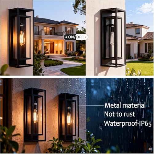 4 Pack 18inch Outdoor Wall Light Fixtures (4 Count)