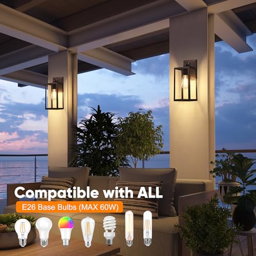 Dusk to Dawn Porch Light Fixtures (2 Count)