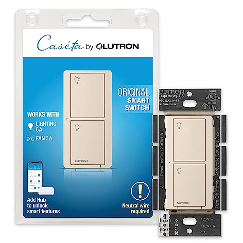 Caseta Smart Light Switch for Lighting and Fans